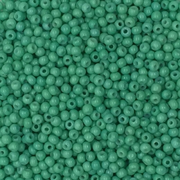 Seed beads 12/0, turkisgrøn, 10 gram
